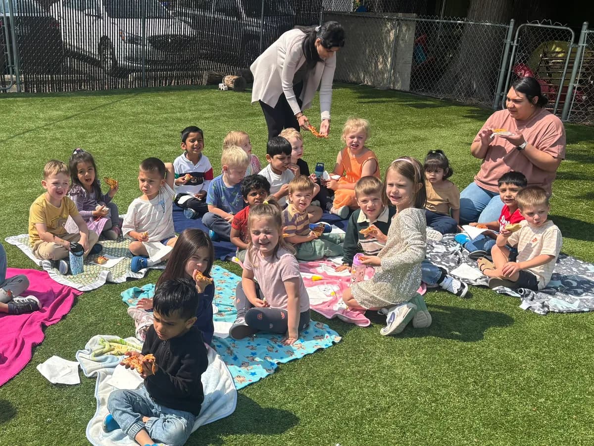 getting ready for our picnic