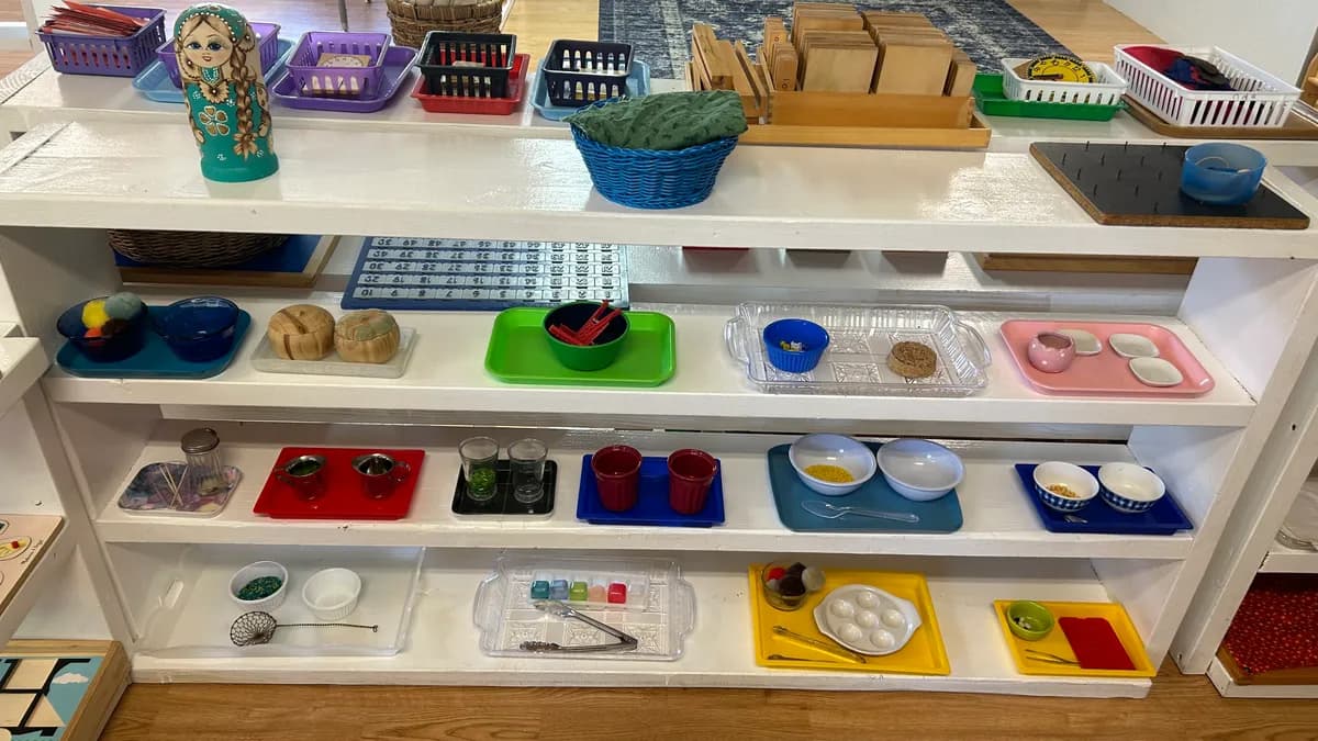 Practical life shelf