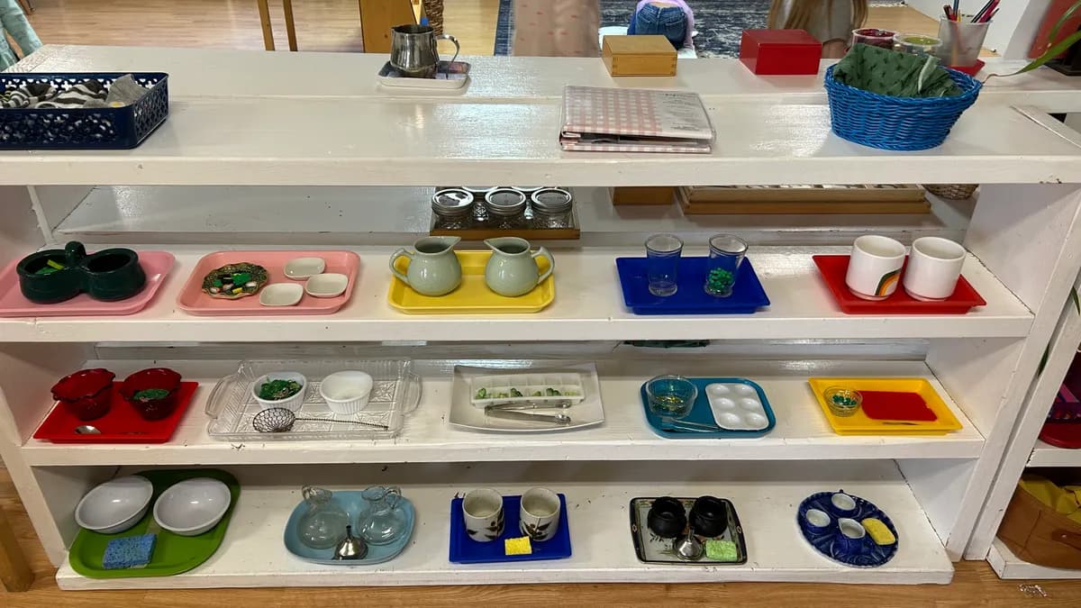 Practical life shelf