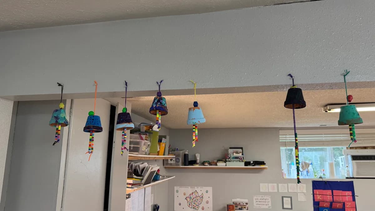 Mother’s Day craft project- wind chimes